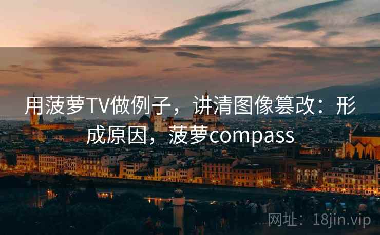 用菠萝TV做例子，讲清图像篡改：形成原因，菠萝compass