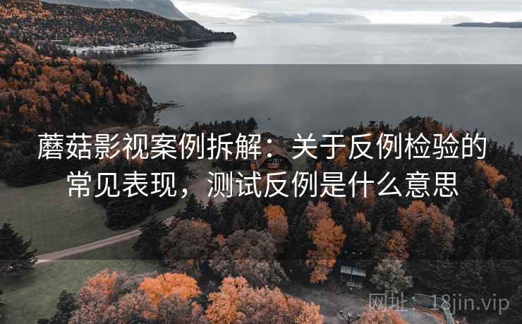 蘑菇影视案例拆解：关于反例检验的常见表现，测试反例是什么意思