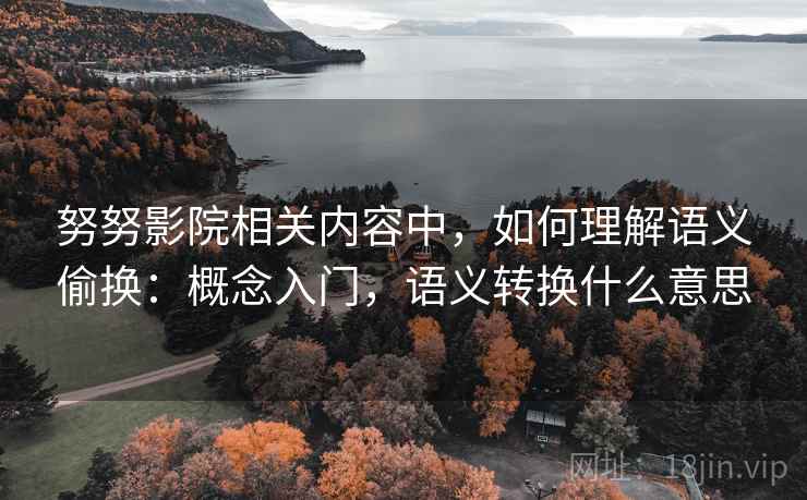 努努影院相关内容中，如何理解语义偷换：概念入门，语义转换什么意思