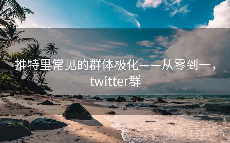 推特里常见的群体极化——从零到一，twitter群