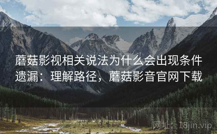 蘑菇影视相关说法为什么会出现条件遗漏：理解路径，蘑菇影音官网下载
